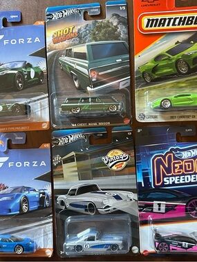 Hot Wheels '64 Chevy Nova Wagon - Green Toy Car Corvette Bugatti